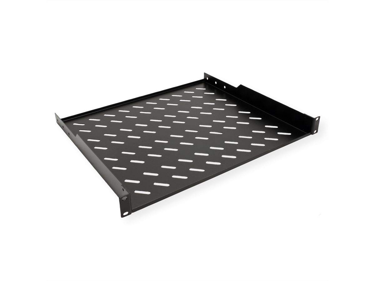 ROLINE 19-Zoll Fachboden 1 HE 400 T, 15kg Tragkraft schwarz