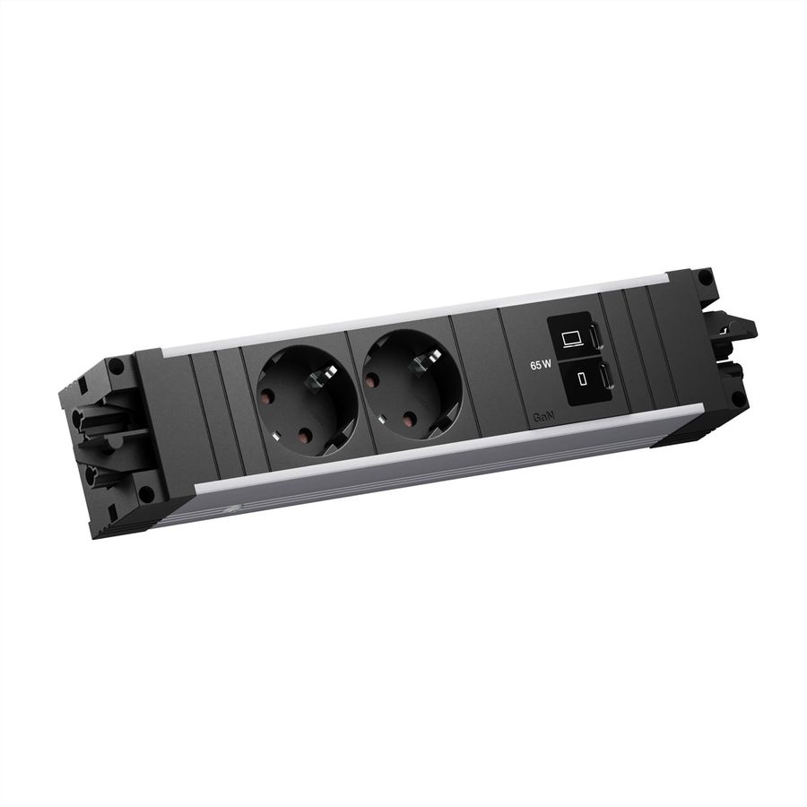 BACHMANN STEP ALU 2xCEE7/3, 1xUSB C/C 65W