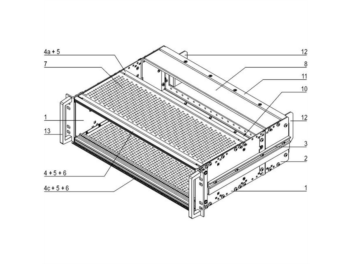 SCHROFF Bausatz, SNCF, geschirmt, für CompactPCI Anwendungen - BGTR PRO IEEE 3HE 84TE 320T