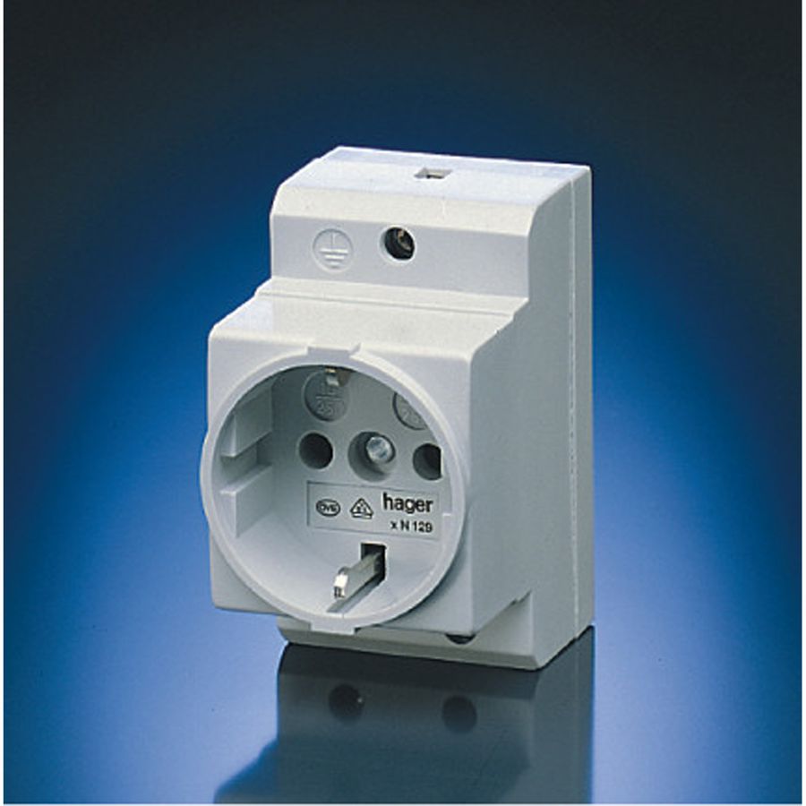 SCHROFF Schutzkontakt-Steckdose 250V,16 A - Schutzkontakt-STECKDOSE 250V/16A(DE)