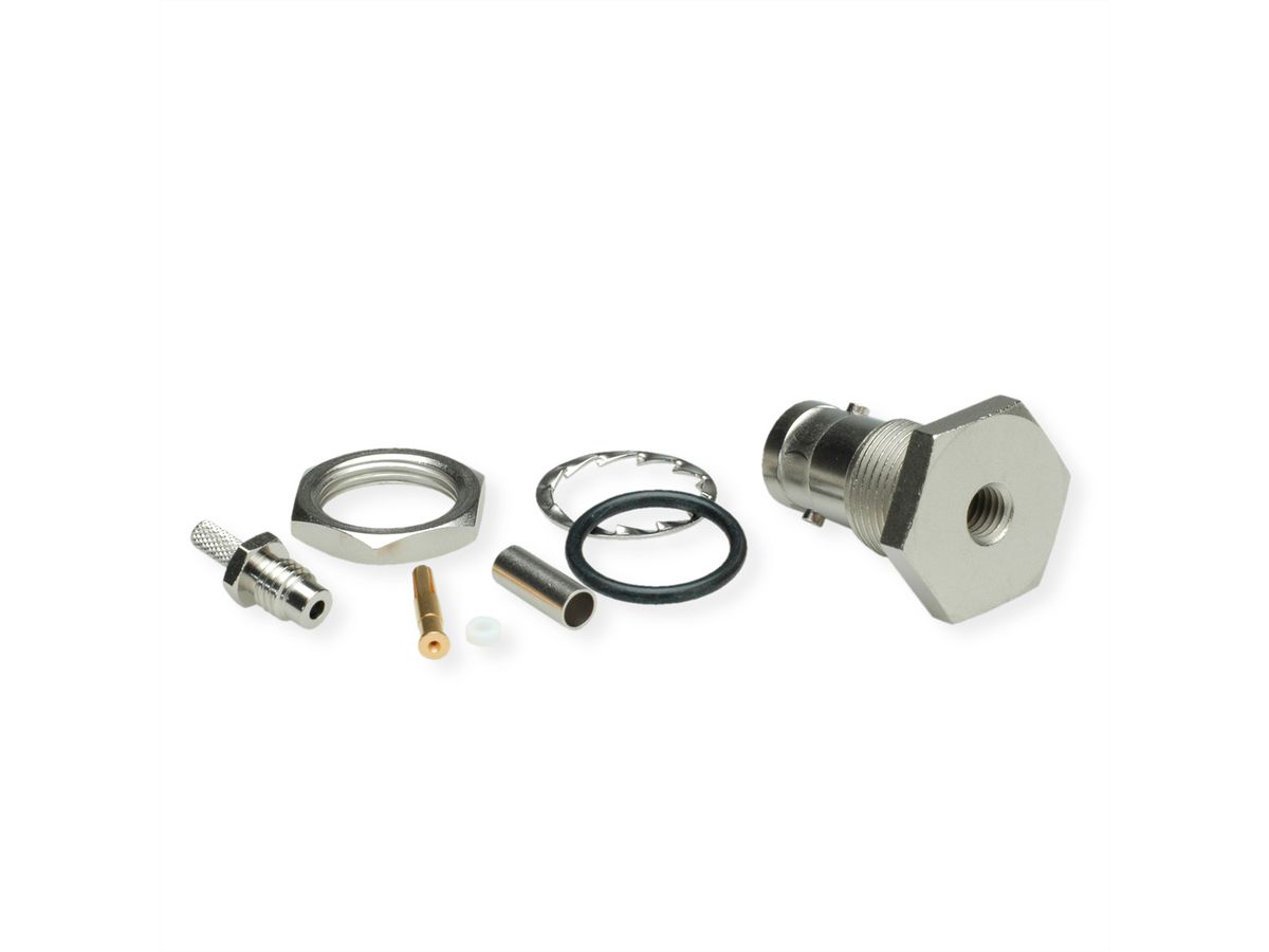 TELEGÄRTNER BNC-Kabeleinbaubuchse 75 Ohm, für RG179 crimp