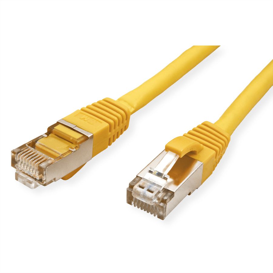 VALUE Patchkabel Cat.6 (Class E) S/FTP (PiMF), LSOH, gelb, 0,5 m