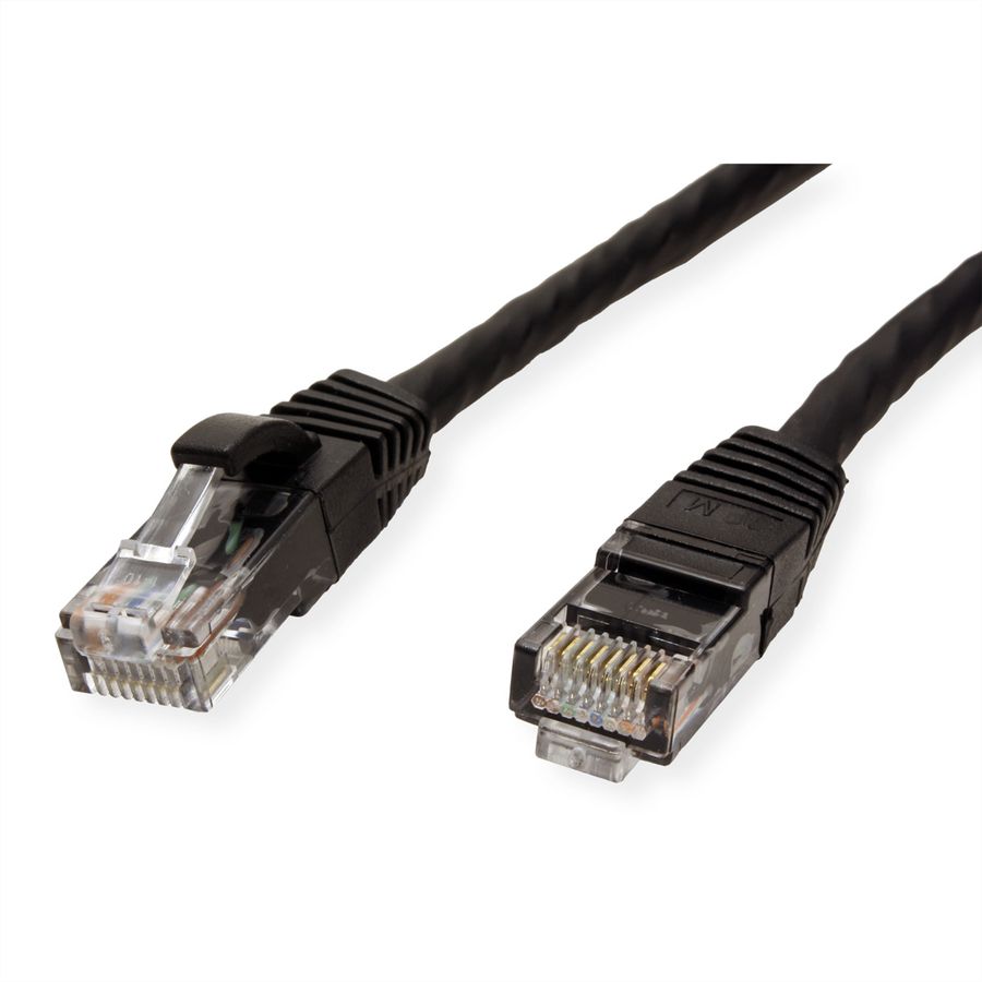 VALUE Patchkabel Cat.6 (Class E) UTP, LSOH, schwarz, 1,5 m