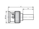 TELEGÄRTNER BNC-Crimpstecker 50 Ohm G30