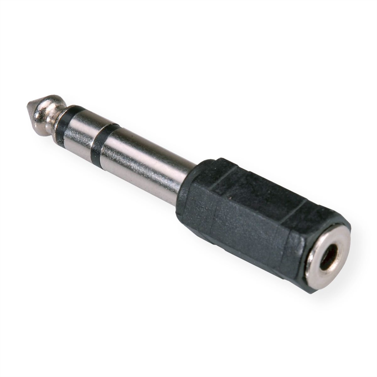 ROLINE Stereo Adapter 6,35 mm Stecker - 3,5 mm Buchse