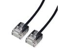 ROLINE UTP DataCenter Patchkabel Kat.6A (Class EA), LSOH, slim, extra kurzer Stecker, schwarz, 5 m