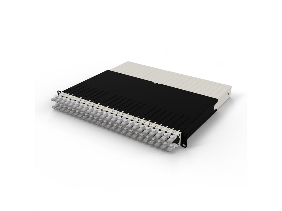 patchbox.one 8RU UTP weiß Cat.6a 0,8m