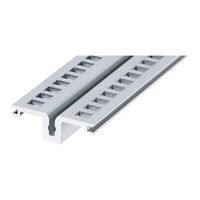 SCHROFF Modulschienen hinten, Typ AB, für Rear I/O Kartenführungen - MODULSCHIENE AB 28TE