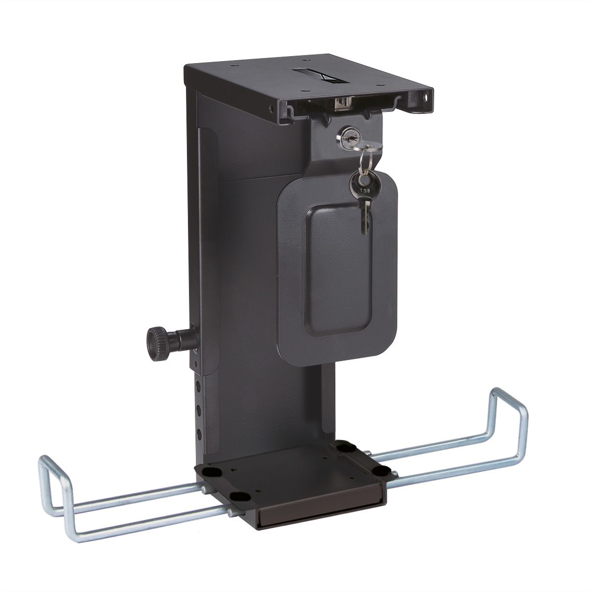 ROLINE Slim/Mini-PC-Halterung, abschliessbar, schwarz