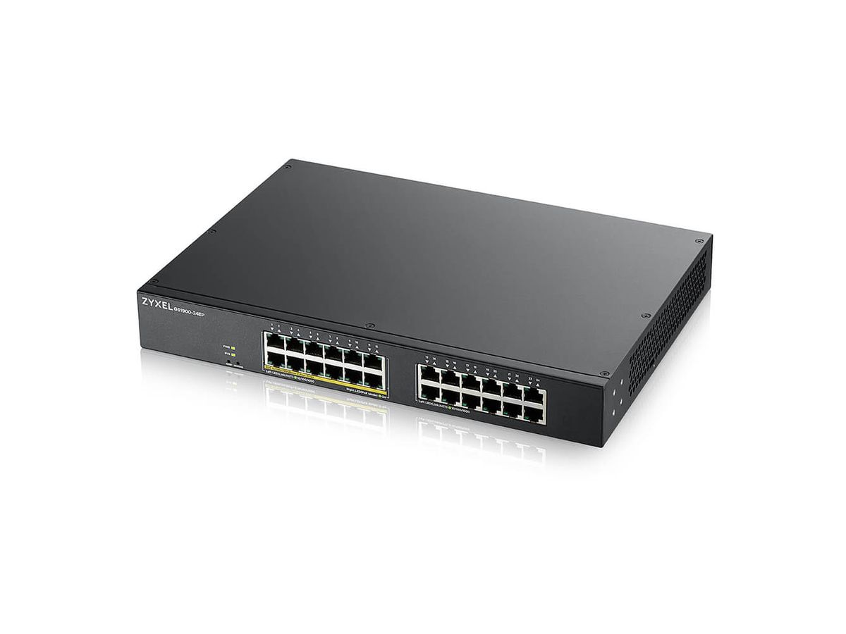 Zyxel GS1900-24EP Managed L2 Gigabit Ethernet (10/100/1000) Power over Ethernet (PoE) Schwarz