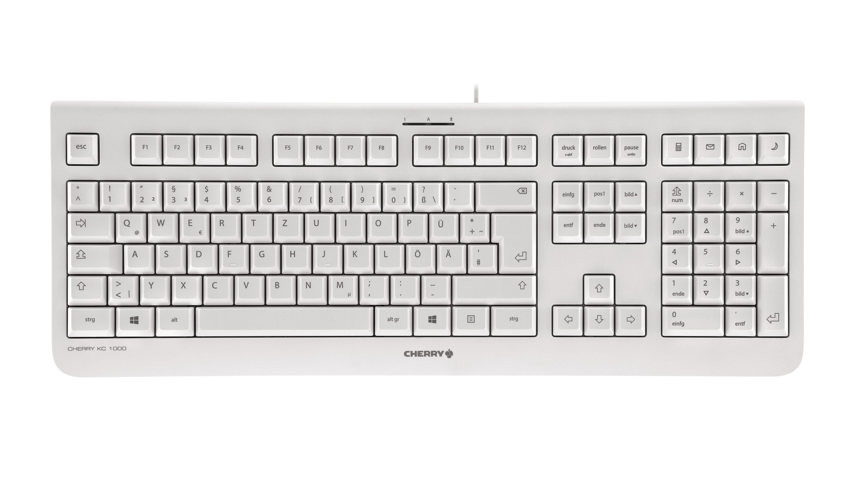 CHERRY KC 1000 USB QWERTY US Englisch Grau