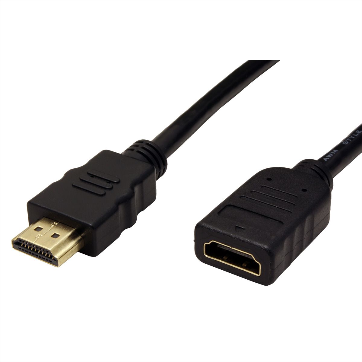 VALUE HDMI High Speed Verlängerungskabel, mit Ethernet, ST-BU, 1,5 m