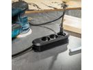 BACHMANN SMART Steckdosenleiste 3x Schutzkontakt, geschraubt, schwarz, 1,5 m