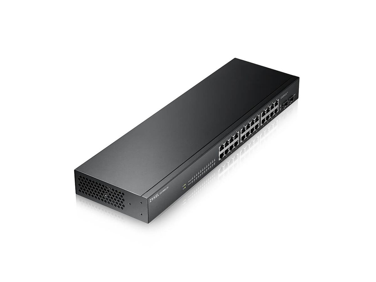 Zyxel GS-1900-24 v2 Managed L2 Gigabit Ethernet (10/100/1000) 1U Schwarz