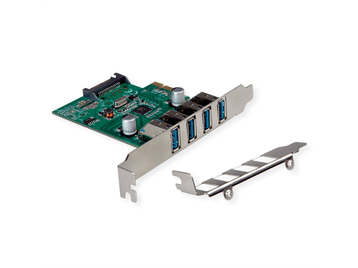 VALUE PCI-Express-Karte, USB 3.2 Gen 1, 4 Ports