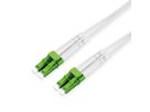 ROLINE LWL-Kabel Duplex, 9/125µm OS2, LC-APC/LC-APC, stahlarmiert, LSOH, weiß, 7 m