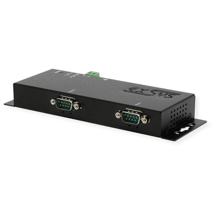EXSYS EX-6112-2 Ethernet zu Seriell 2 x RS-232 mit 9 Pin Stecker