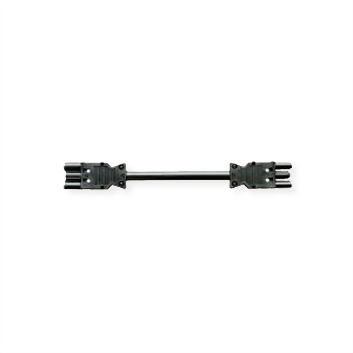 BACHMANN Geräteverlängerung GST18-3 Stecker/Kupplung, schwarz, 4 m