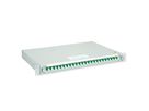 TELEGÄRTNER PROFI V LWL-Panel mit Kupplungen & Pigtails, 24x E2000, grün, OS2 APC, Grade B