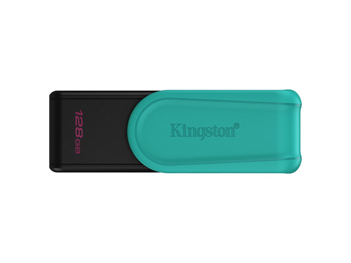 Kingston Technology DataTraveler 128GB Portable USB 3.2 Gen 1 Exodia S (Schwarz/Türkis)
