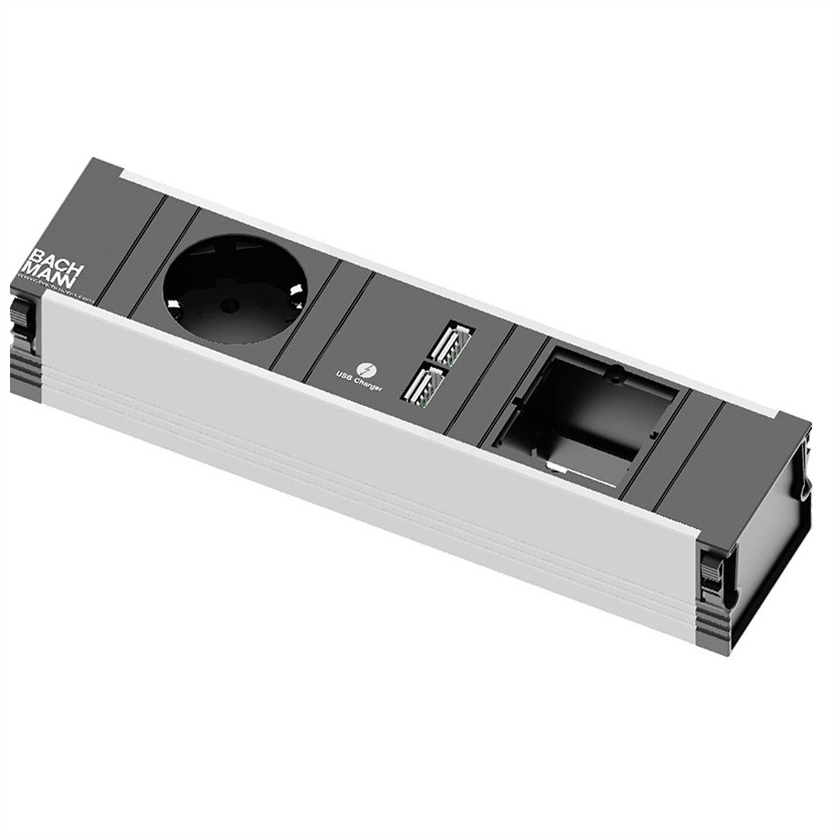 BACHMANN CONI Small 1x Schutzkontakt 1x USB Charger 1x ABD