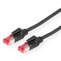 DÄTWYLER Patchkabel Cat.6 (Class E) S/FTP, CU 7702 flex LSOH, Hirose TM21, schwarz, 1 m