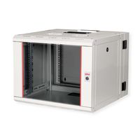 ROLINE 19-Zoll Wandgehäuse Pro 7 HE, 600x600 BxT zweiteilig schwenkbar grau