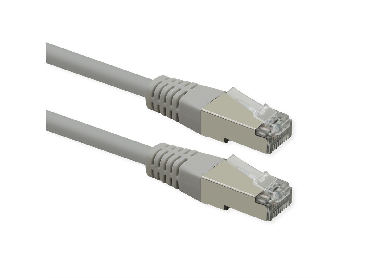 ROLINE Patchkabel Cat.6 (Class E), PoE, S/FTP (PiMF), grau, 5 m