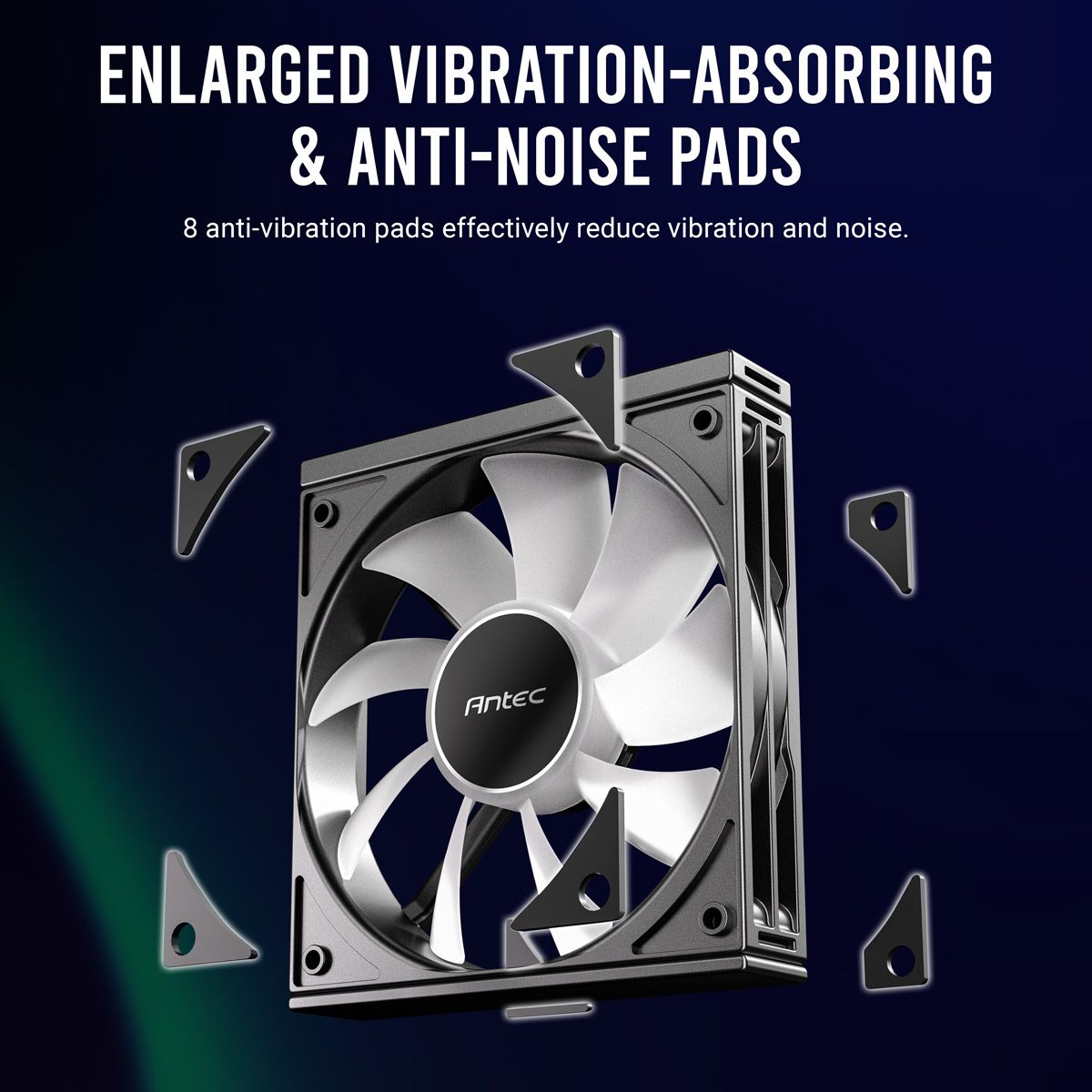 ANTEC C120 ARGB Fan PC Gehäuselüfter 120mm 3er Pack, schwarz