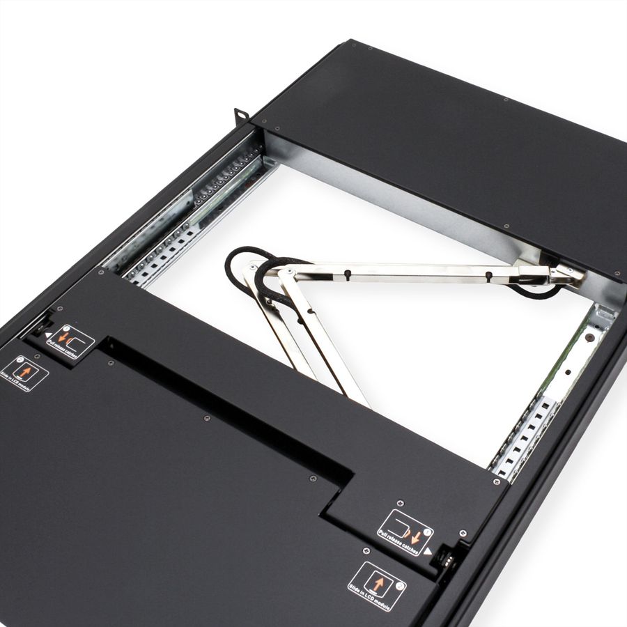 ATEN KL1516AiM KVM Over-IP Switch, 43cm TFT, VGA, PS/2-USB über Kat 5, 16 Ports, DE-Layout