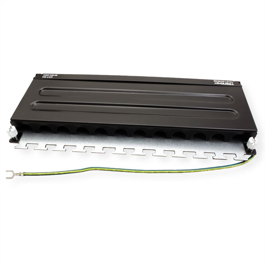 TRENDnet TC-P12C6AS Patch Panel, 12-port Cat6a geschirmt Für Wandmontage