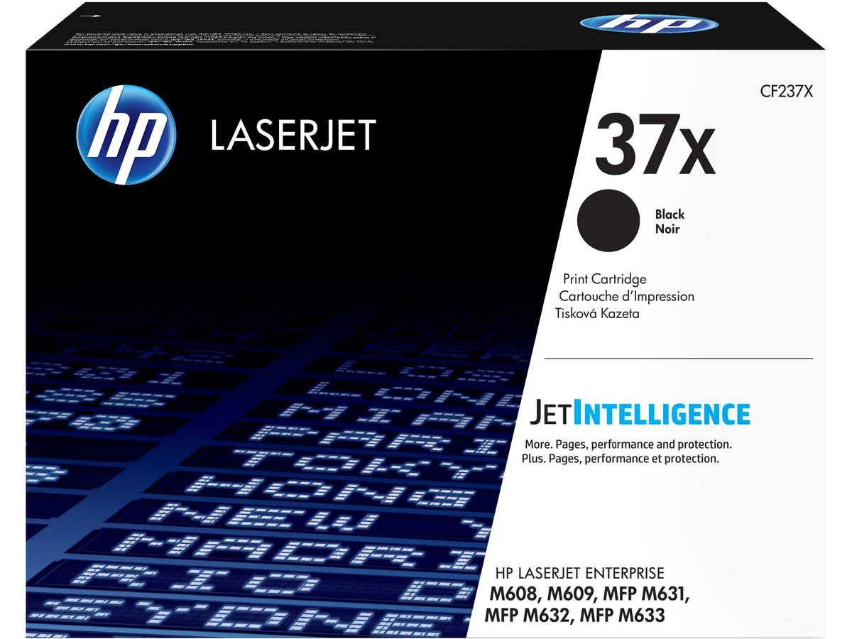 HP 37X Schwarz Original LaserJet Tonerkartusche mit hoher Reichweite