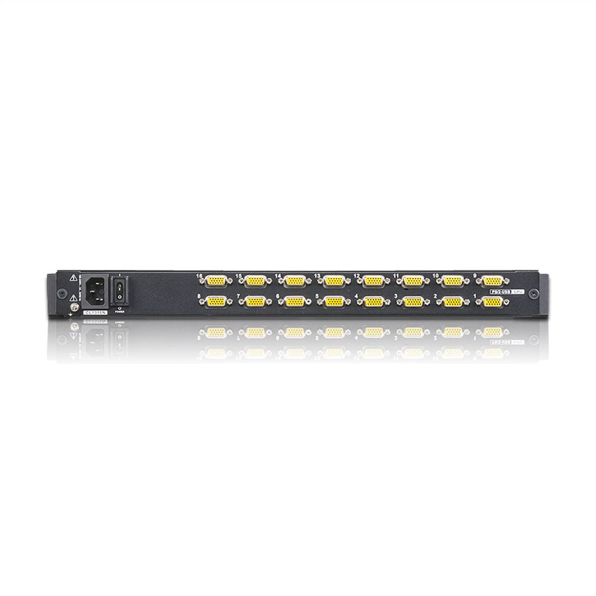 ATEN CL1316N KVM-Switch, 48cm TFT, VGA, PS/2-USB, 16 Port, ES-Layout
