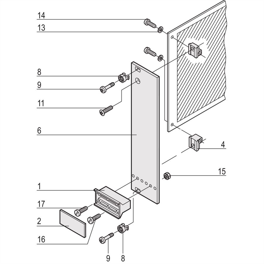 SCHROFF Steckbaugruppe mit starrem Griff in Trapezform - STECKBAUGRUPPE 3HE 7TE EL/C