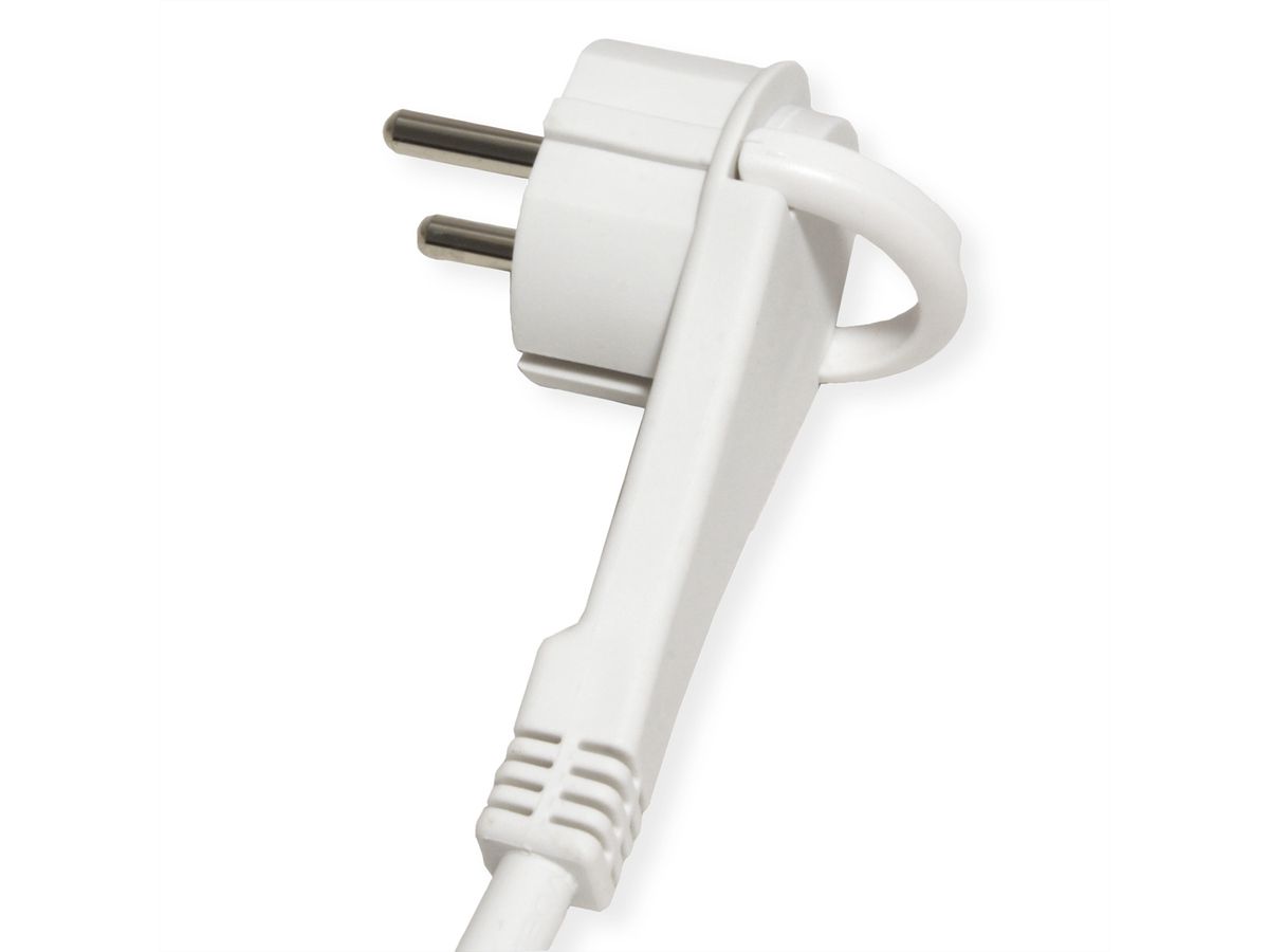 ROLINE 4-fach Steckdosenleiste mit Schalter, rund, UTE Version, USB-Charger A+C, blau, 1,5 m