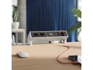 BACHMANN DESK2 2xCH 90° 1xUSB C/C 45W, 1xCM L=0,2m INOX