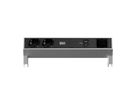 BACHMANN DESK2 2xP40 1xUSB C/C 100W, 1xCM L=0,2m INOX