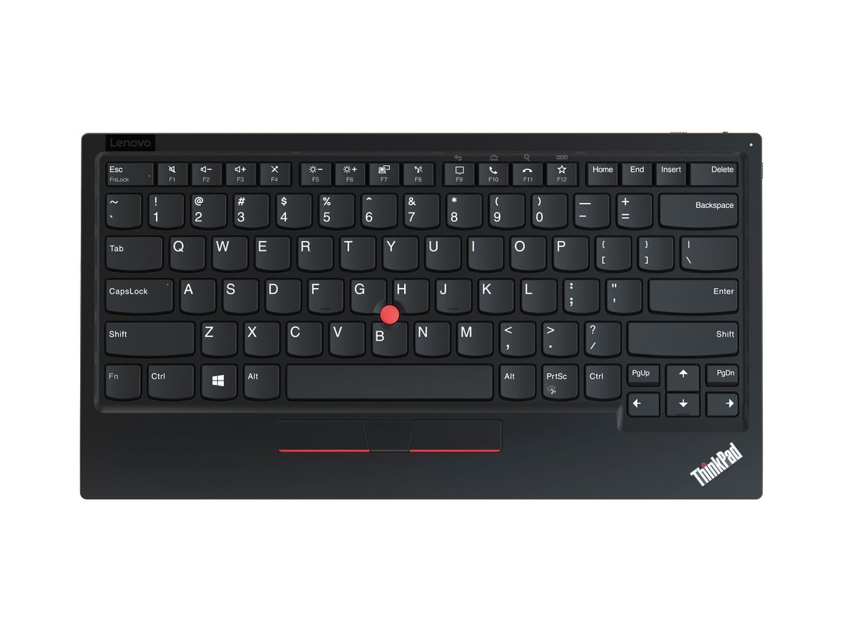 Lenovo ThinkPad Trackpoint II Tastatur RF Wireless + Bluetooth QWERTY Englisch Schwarz