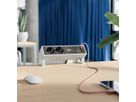 BACHMANN DESK2 2xSchutzkontakt USB A&C, USB Charger 22W 0,2m GST18 INOX