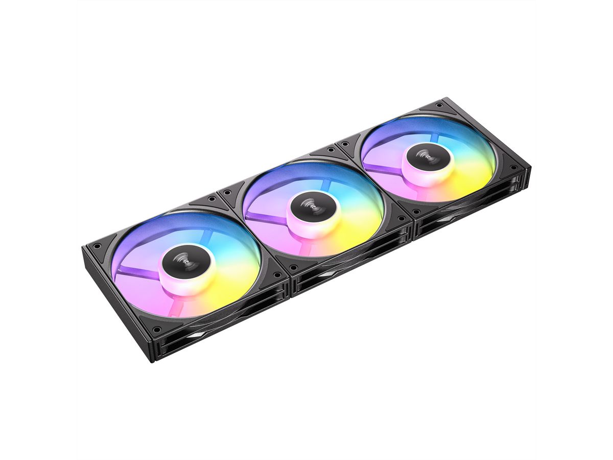 ANTEC C120 ARGB Fan Reverse PC Gehäuselüfter 120mm 3er Pack, schwarz
