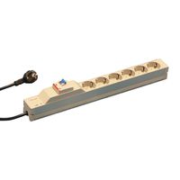 SCHROFF Schutzkontakt-Steckdosenleiste - STDL.Schutzkontakt 6D.FI+SCH.438,5L