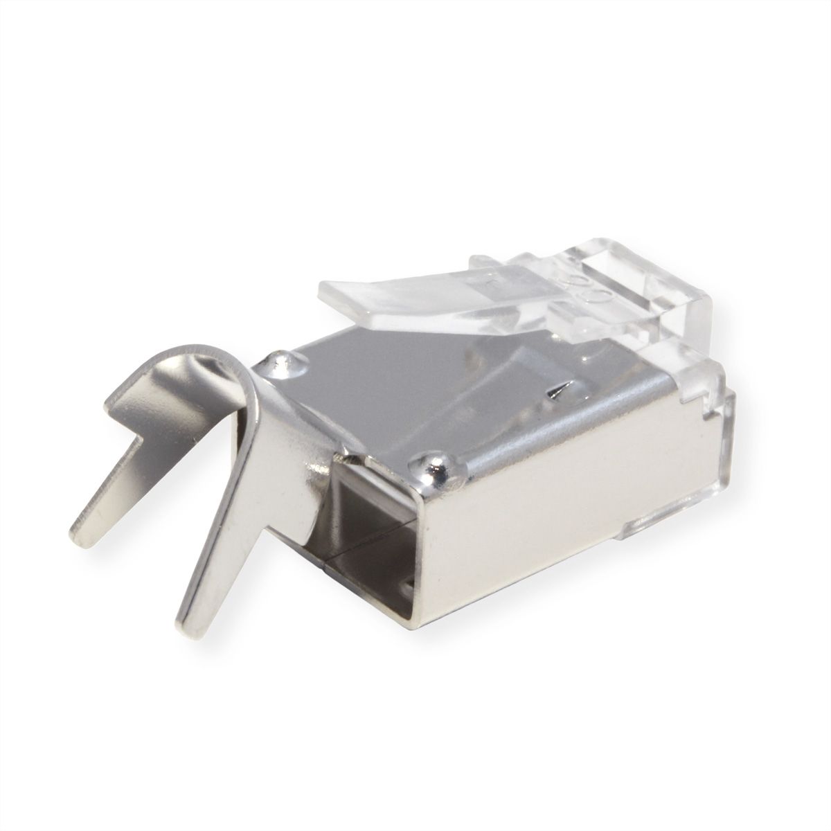 ROLINE Modular Plug geschirmt, Cat.6 (Class E), Kurzbauform, 10 Stck