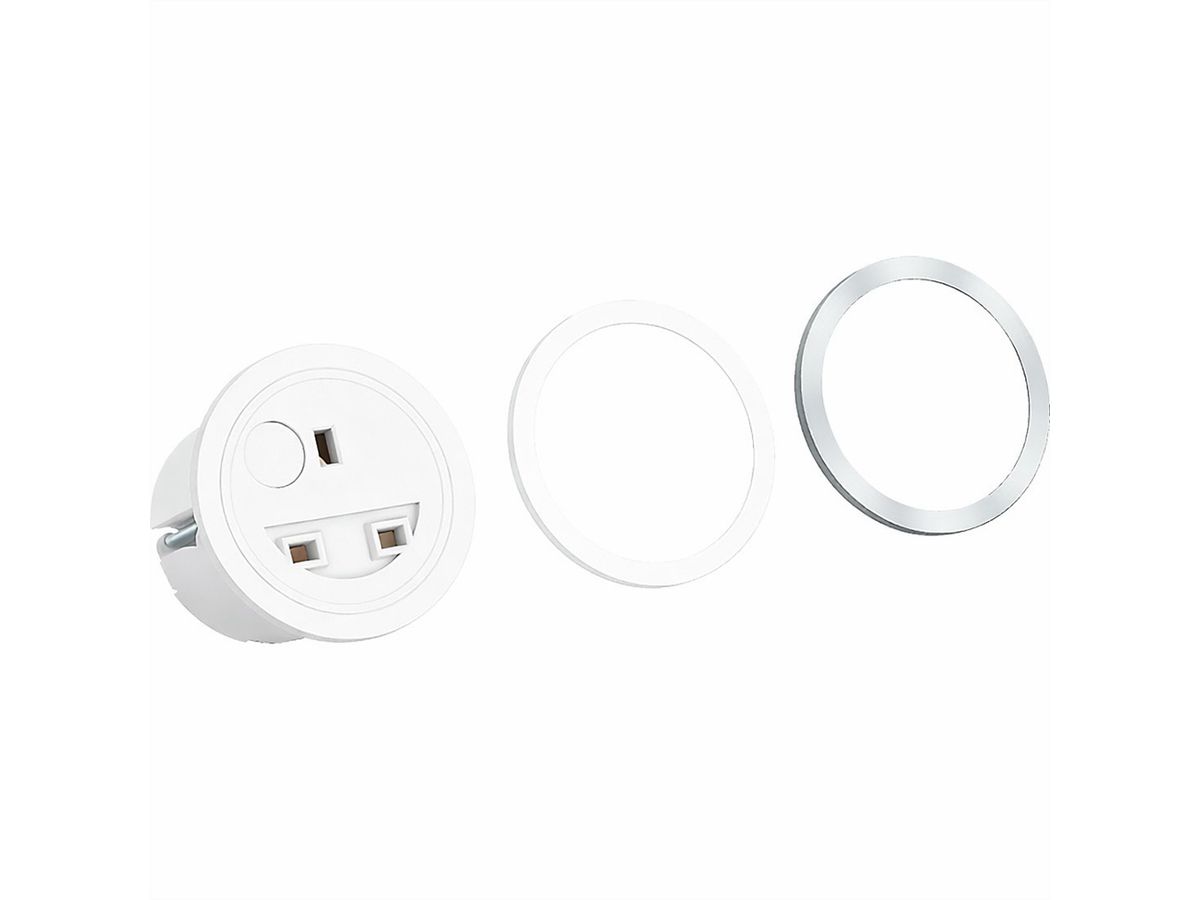 BACHMANN PIX 1xUK 45° 3,15A RAL9010 0,2m, United Kingdom