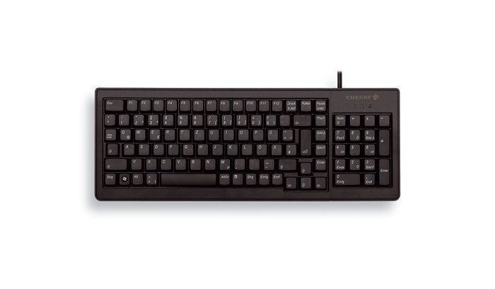 CHERRY XS G84-5200 COMPACT KEYBOARD, Kabelgebunden, USB/PS2, Schwarz (QWERTZ - DE)