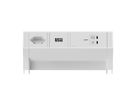 BACHMANN DESK2 white 1xCH 90°, 1xUSB C/C 100W L=0,2m RAL9010