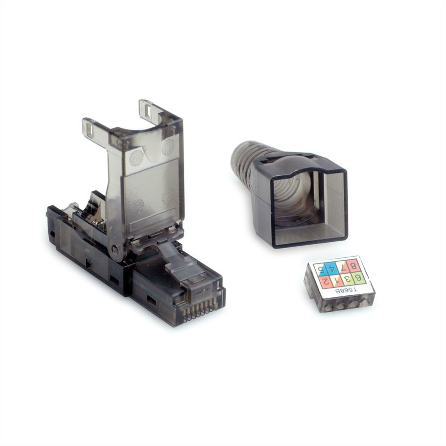 VALUE feldkonfektionierbarer RJ-45 Stecker Cat.6A (Class EA), UTP