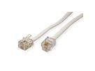 VALUE RJ12-Telefonkabel 6P4C, grau, 15 m