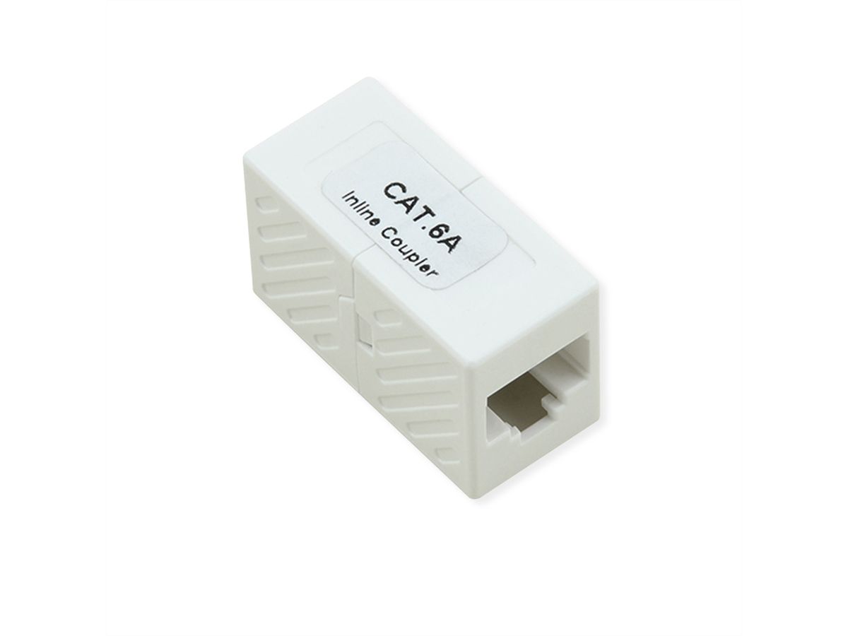 ROLINE RJ-45 Kupplung ungeschirmt, Cat.6A (Class EA), weiß