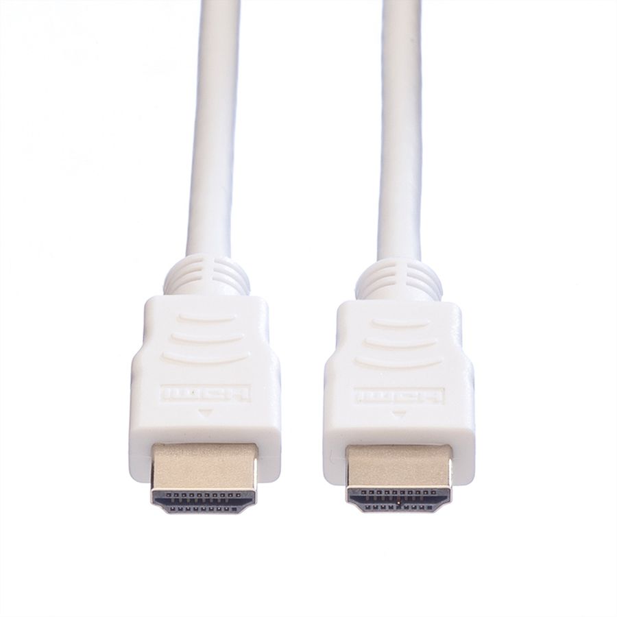 VALUE HDMI High Speed Kabel mit Ethernet, weiß, 2 m