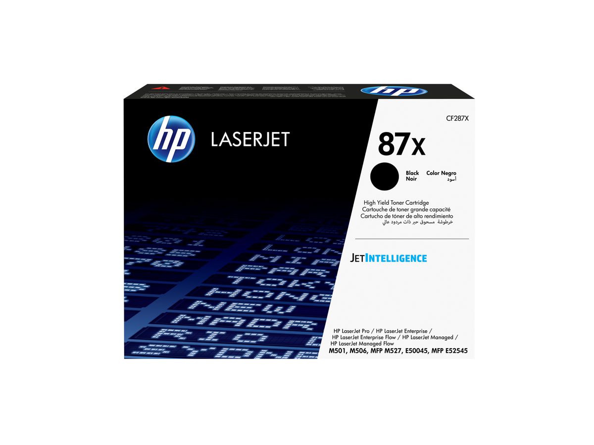 HP Original 87X Schwarz LaserJet Tonerkartusche mit hoher Reichweite